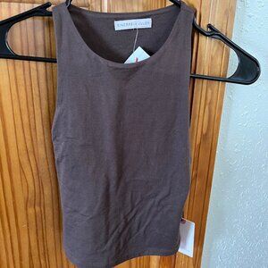 Sincerely Jules Tank Top, Brown, XS, NWT